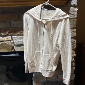 Roxy Cream Zip-Up Hoodie